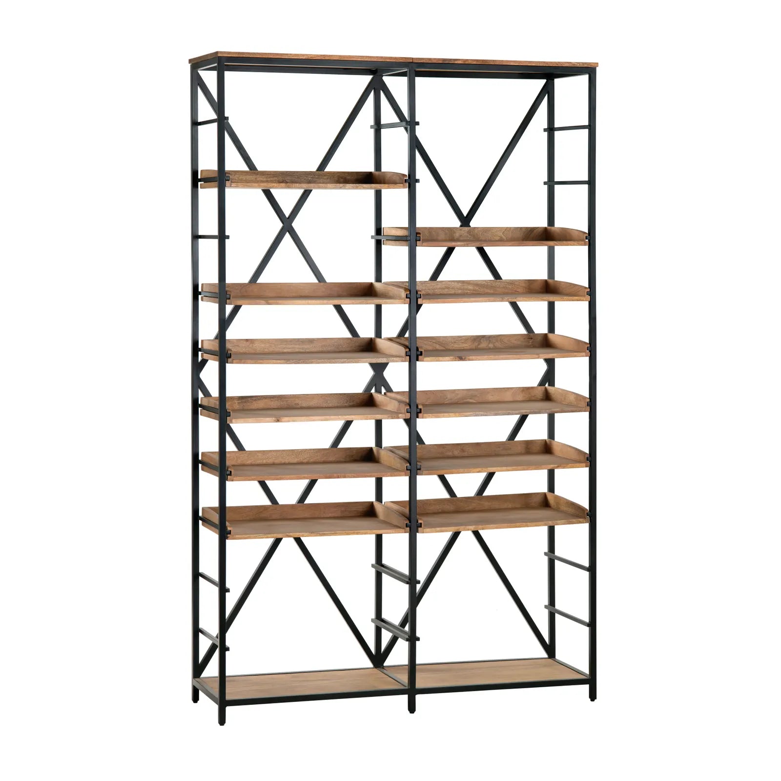 mango wood etagere
