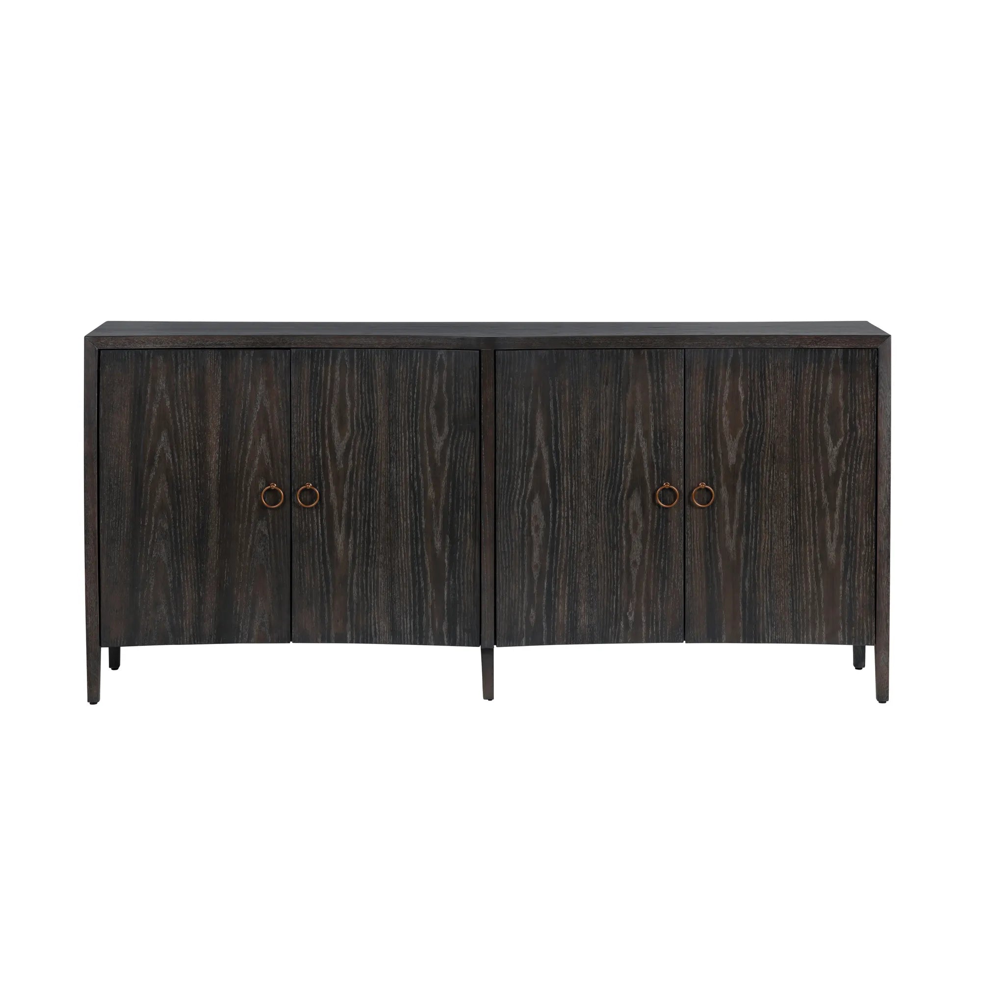 mango wood media console