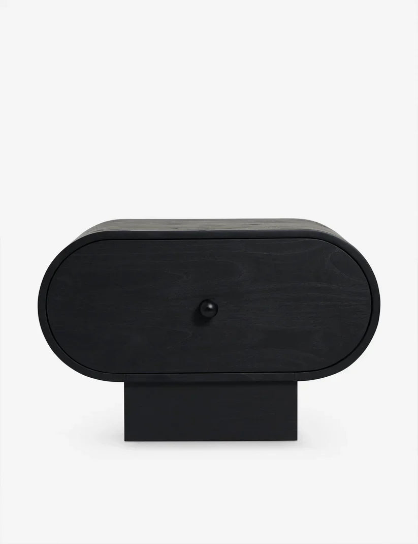 matt black nightstand