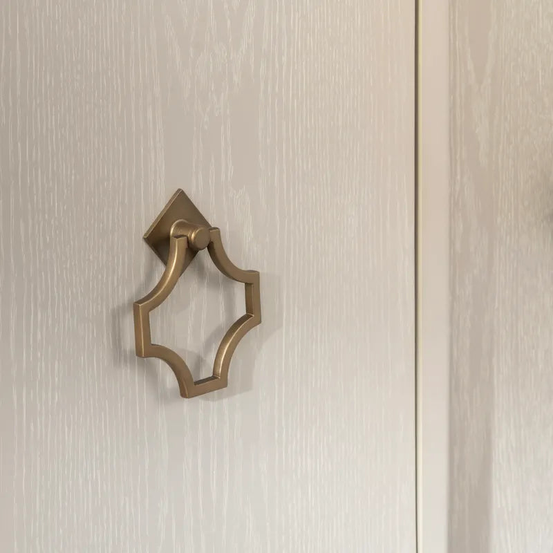  matte gold geometric pull