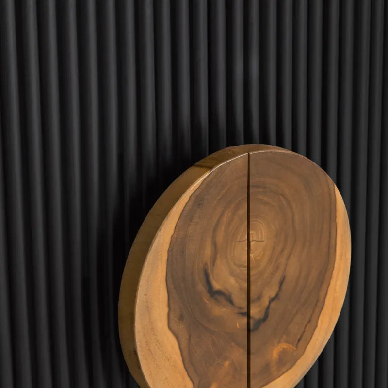 medallion handle sideboard