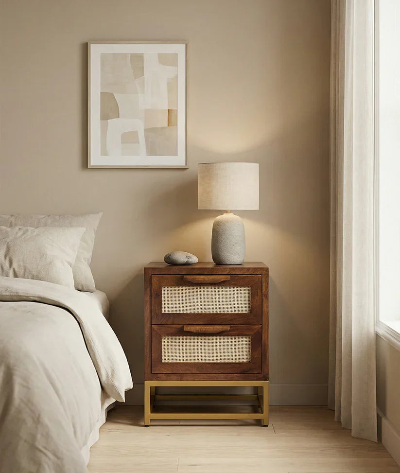 metal legs nightstand