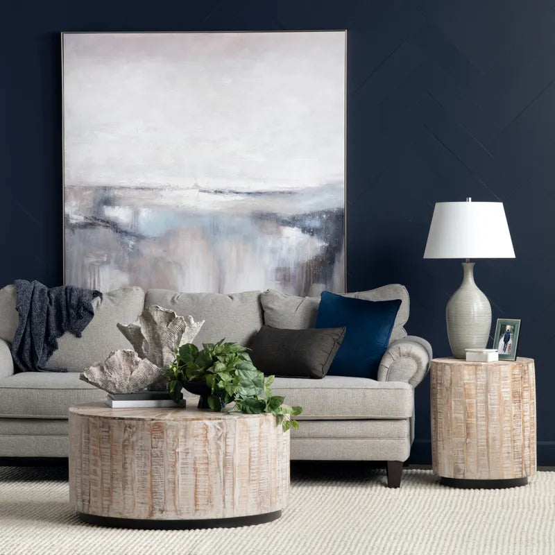 minimalist rustic living room