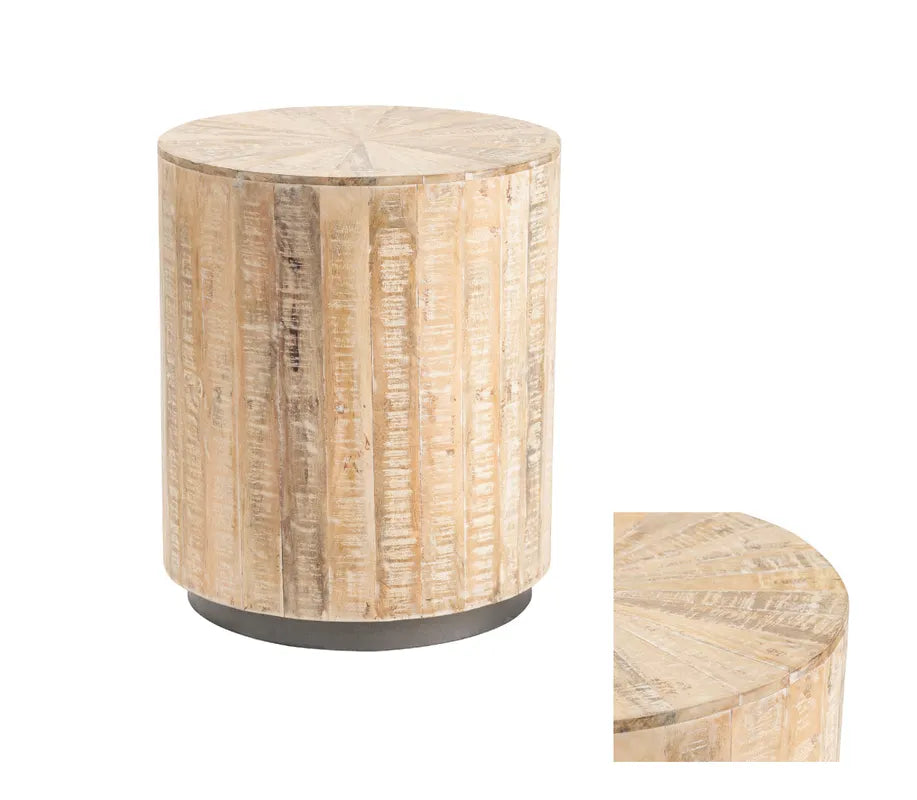 minimalist rustic side table