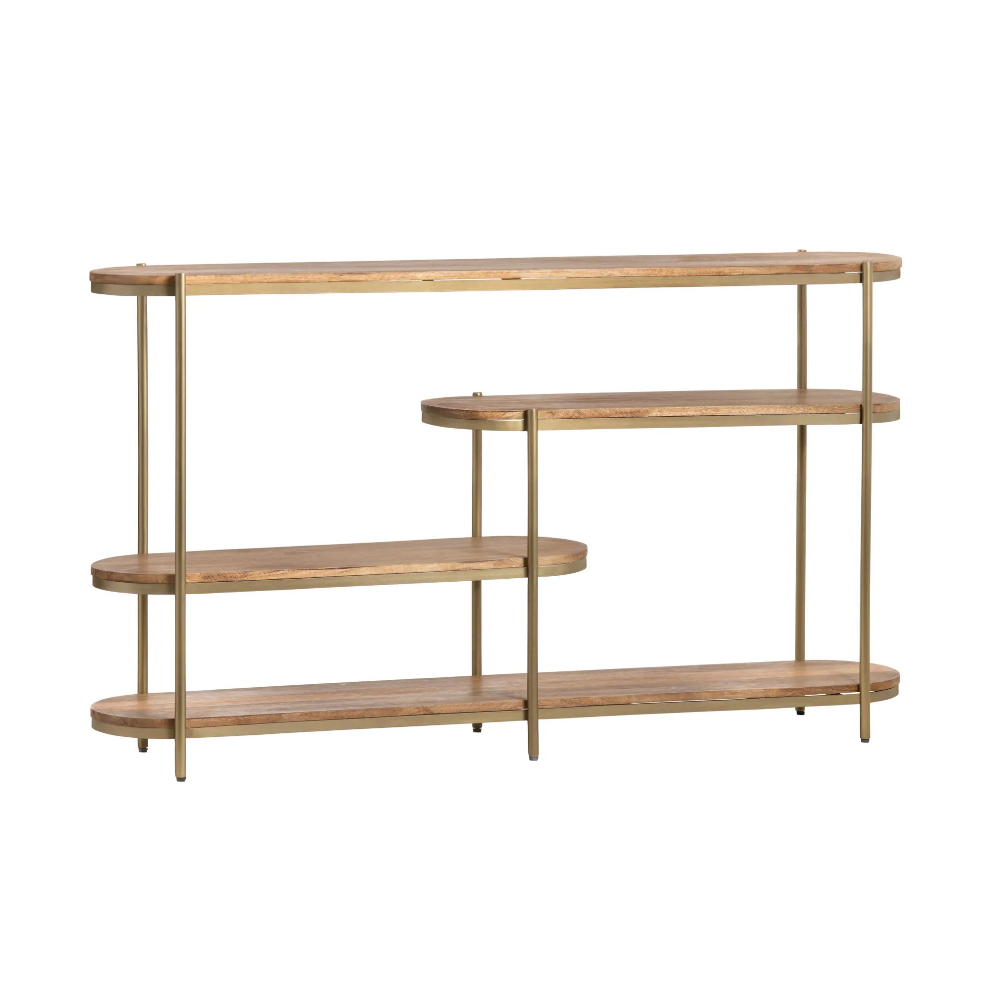 modern metal entryway console