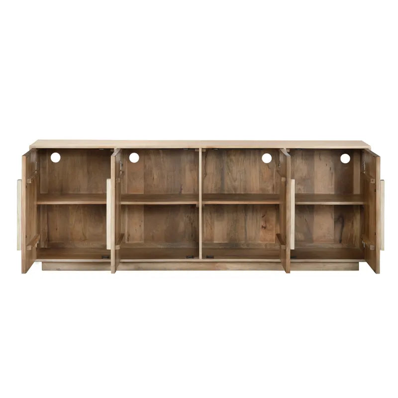 natural finish dining storage