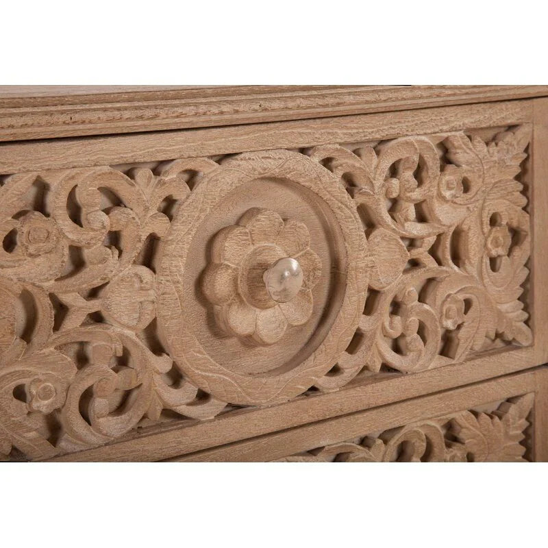 natural finish nightstand