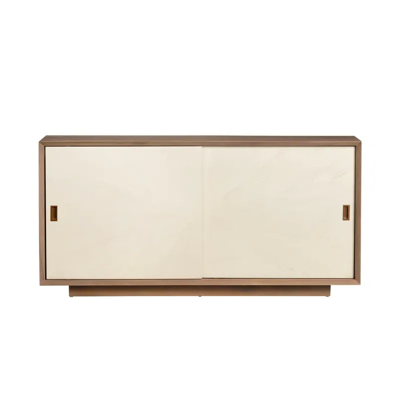 natural finish storage cabinet