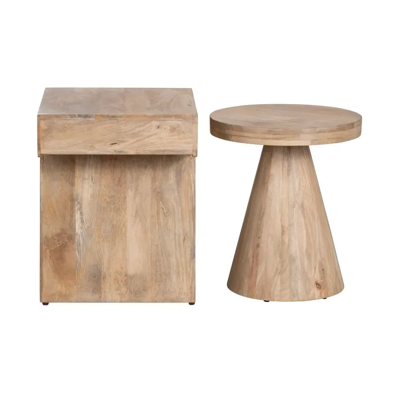  natural nesting end tables