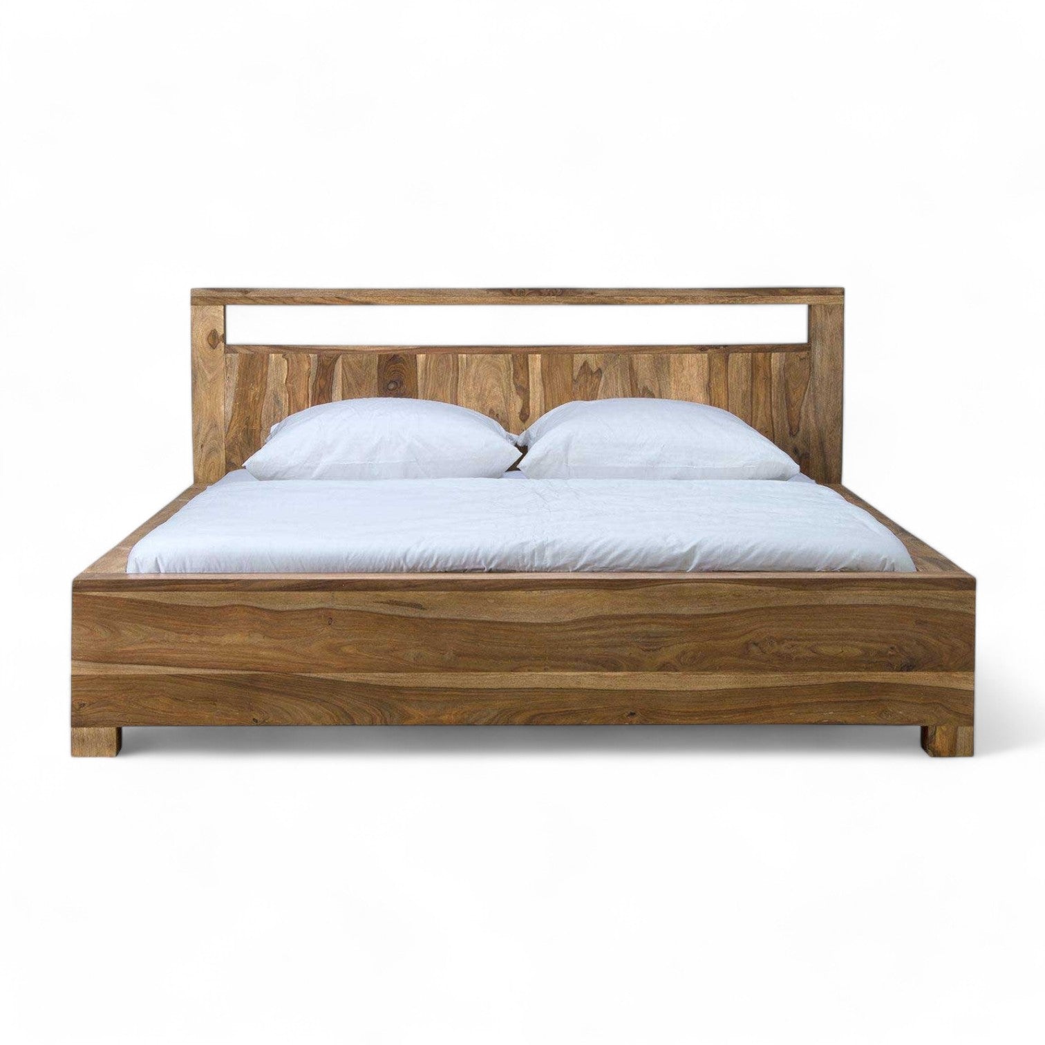 Natural and sturdy solid wood bed for durability.
