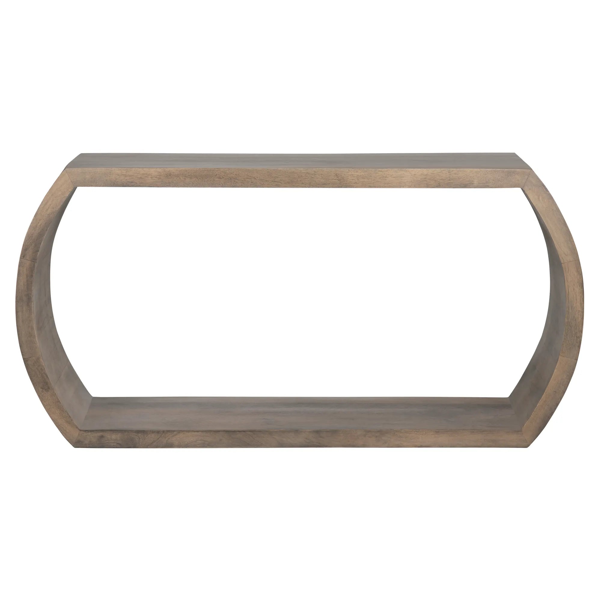 oval console table