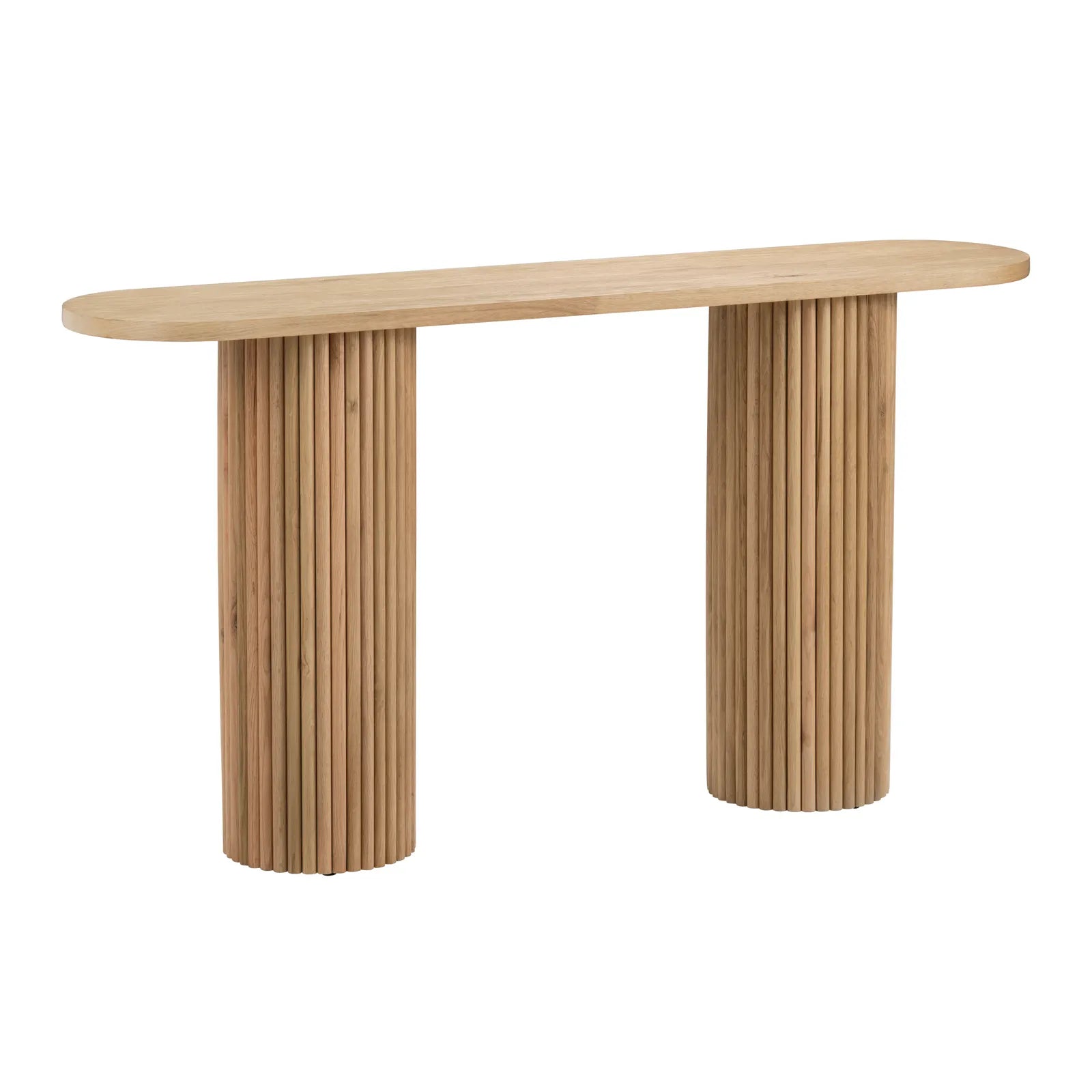 pill drum console table