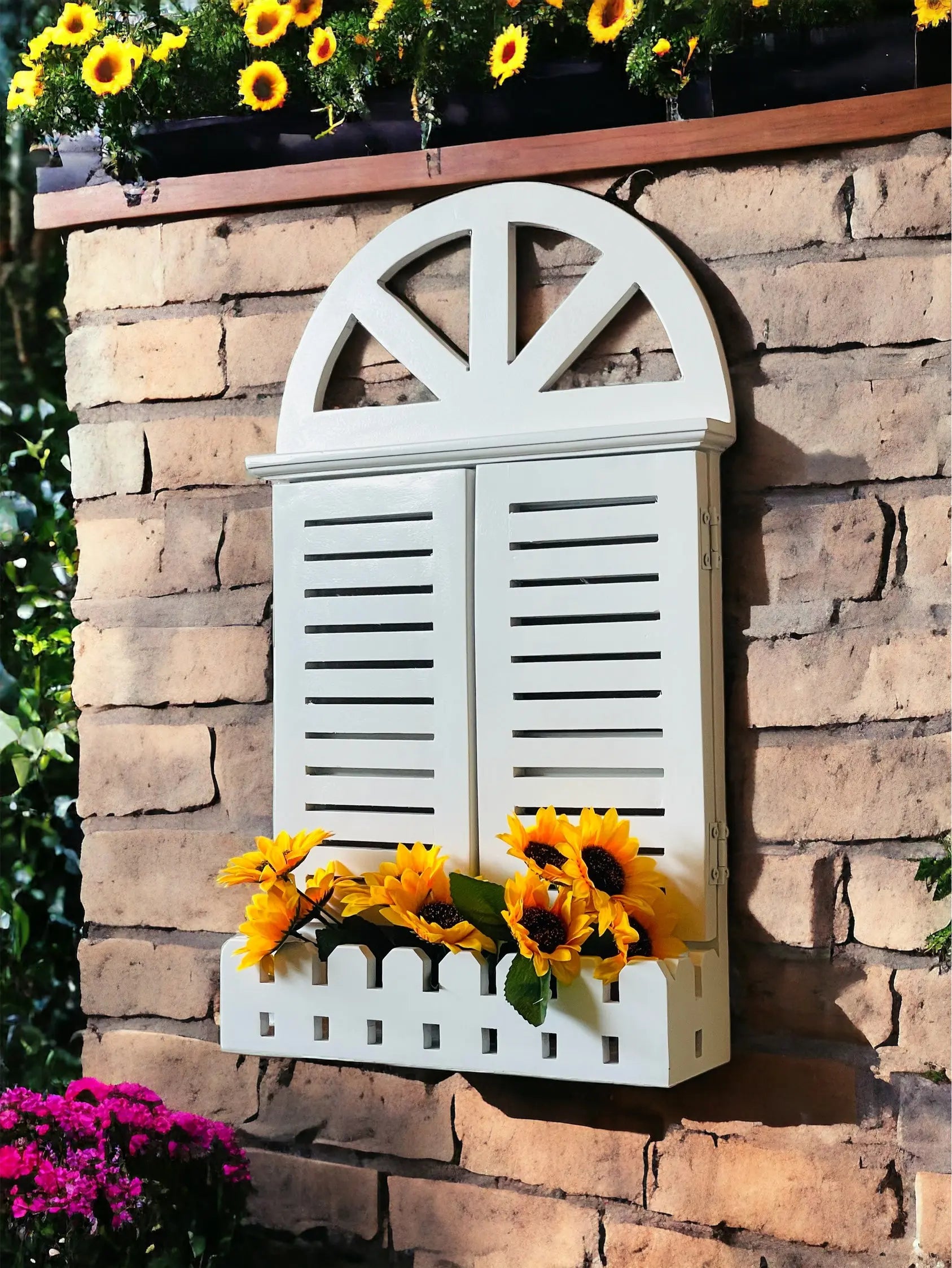 Fake Window Wall Decor Wall Planter  balcony wall decor​ handmade wall decor​ jlhomedecor2021.myshopify.com