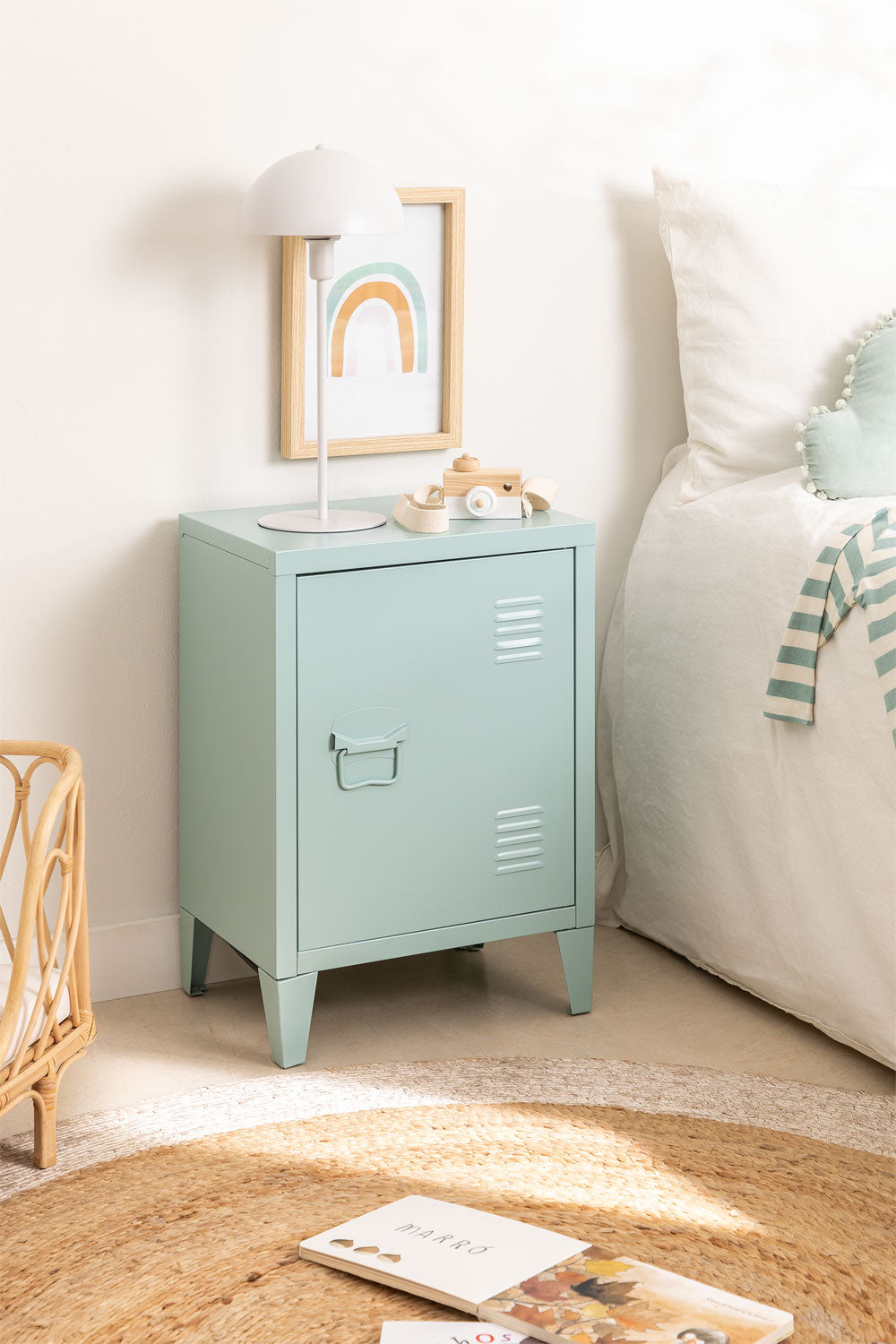 Stylish Metal Bedside Locker