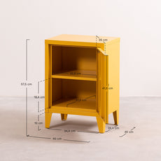 Stylish Metal Bedside Locker