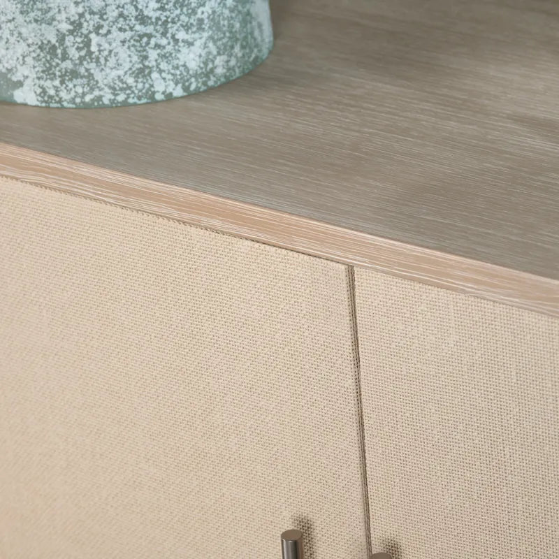 raffia door mango wood