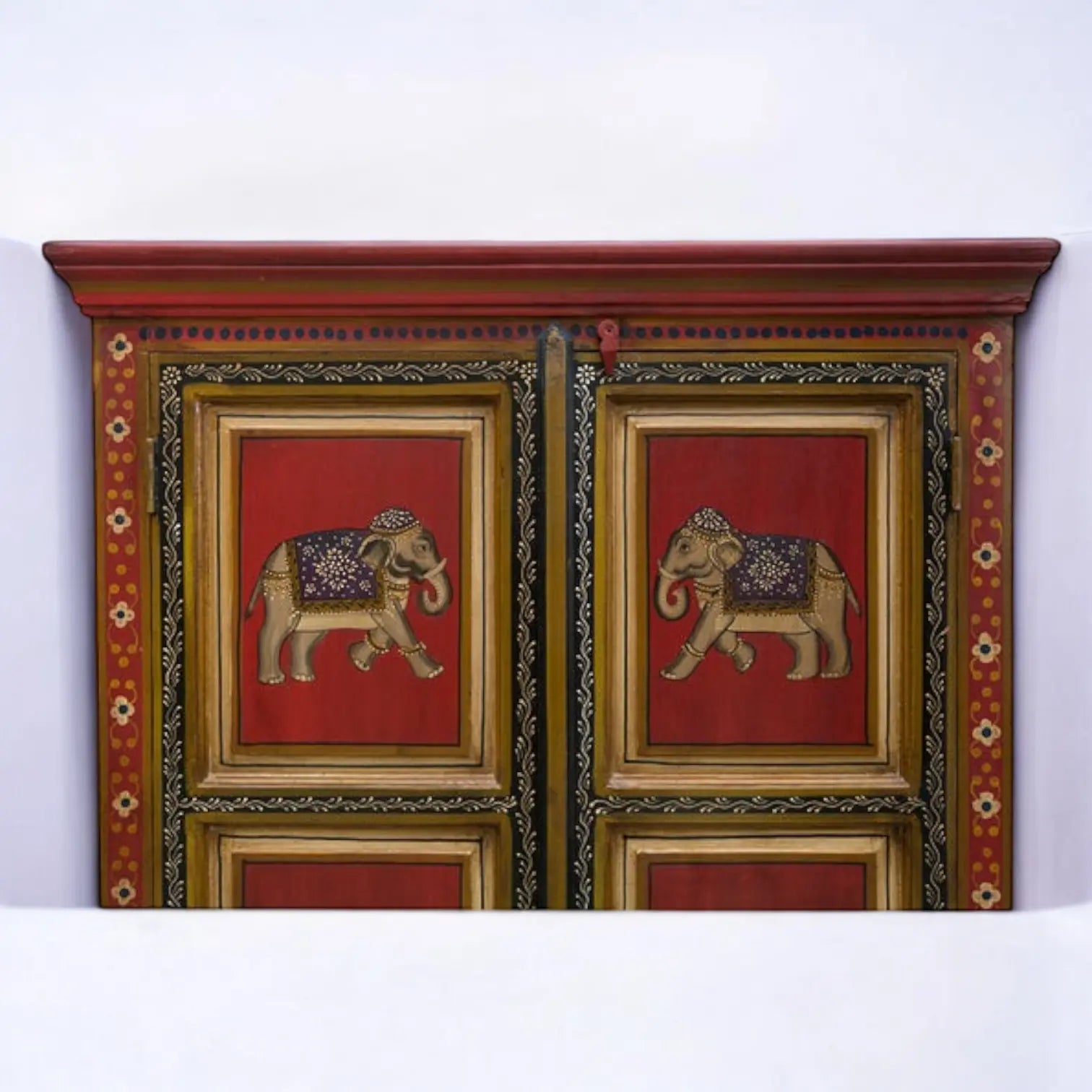 Rajasthani Traditional Solid Wood Wardrobe Wardrobe  Antique Rajasthani Wardrobe jlhomedecor2021.myshopify.com