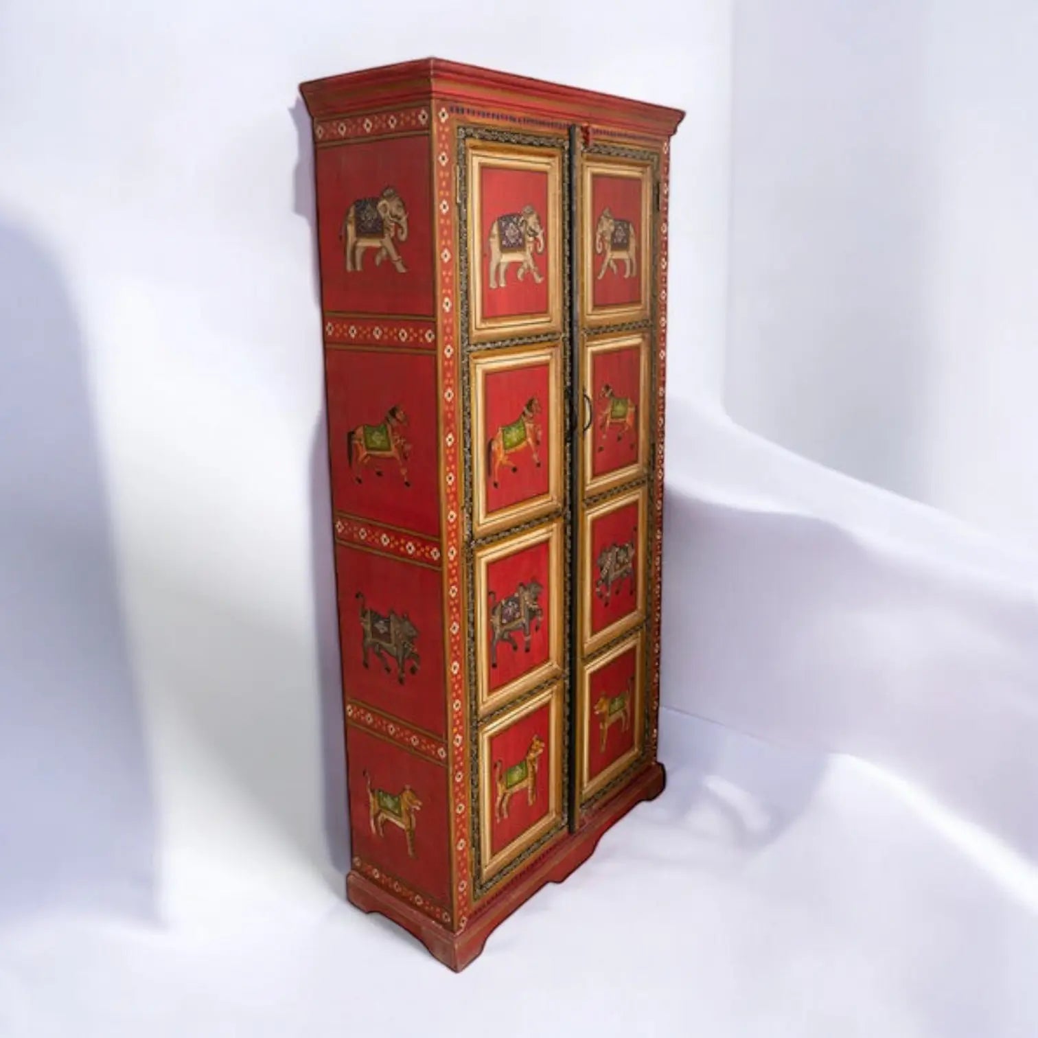 Rajasthani Traditional Solid Wood Wardrobe Wardrobe  Antique Rajasthani Wardrobe jlhomedecor2021.myshopify.com