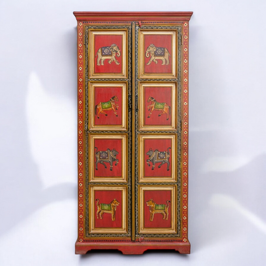 Rajasthani Traditional Solid Wood Wardrobe