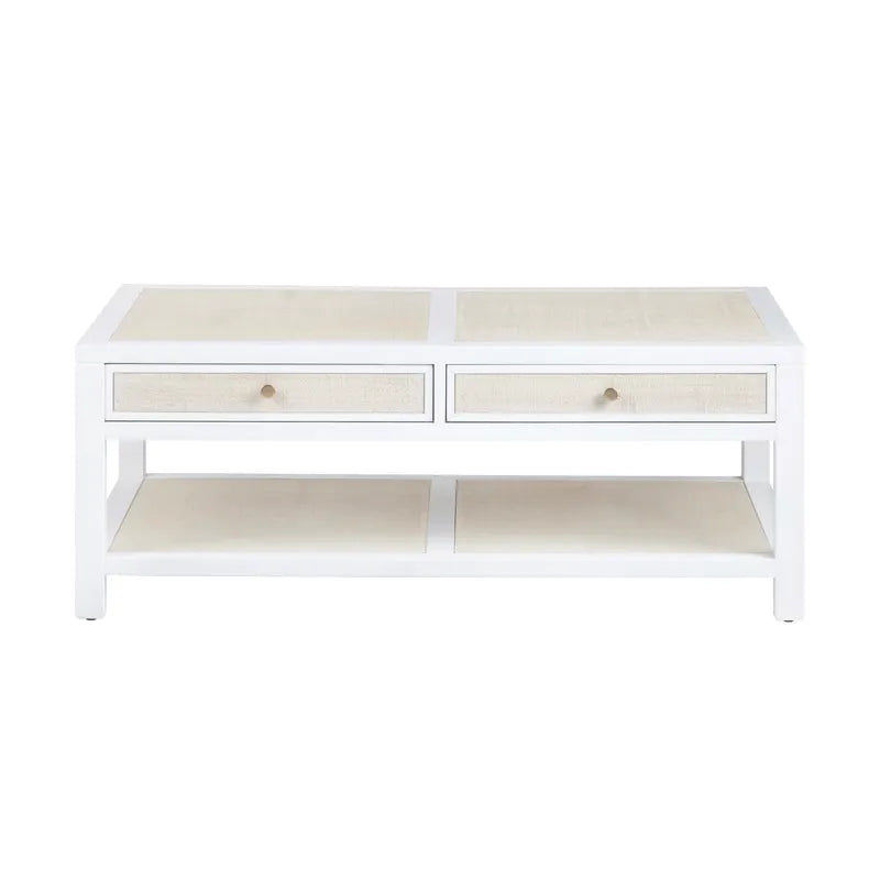 rattan coffee table