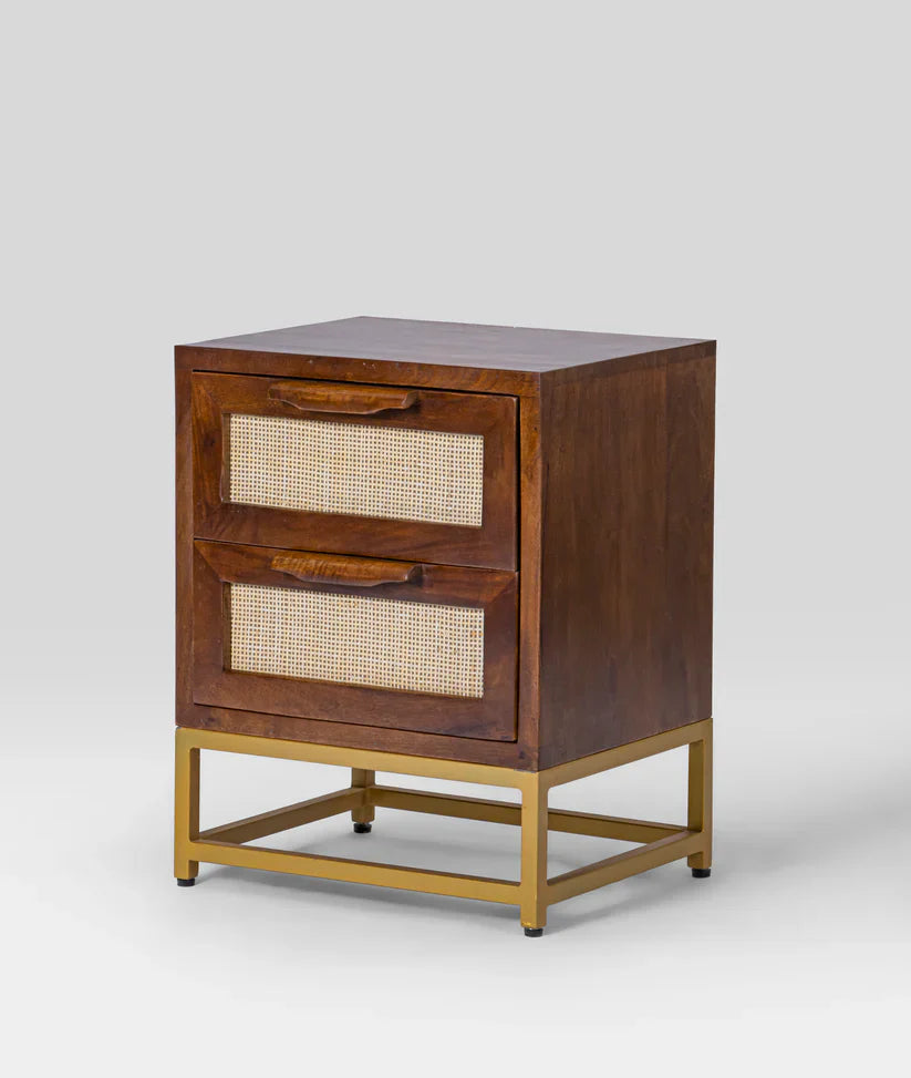  rattan mid-century table