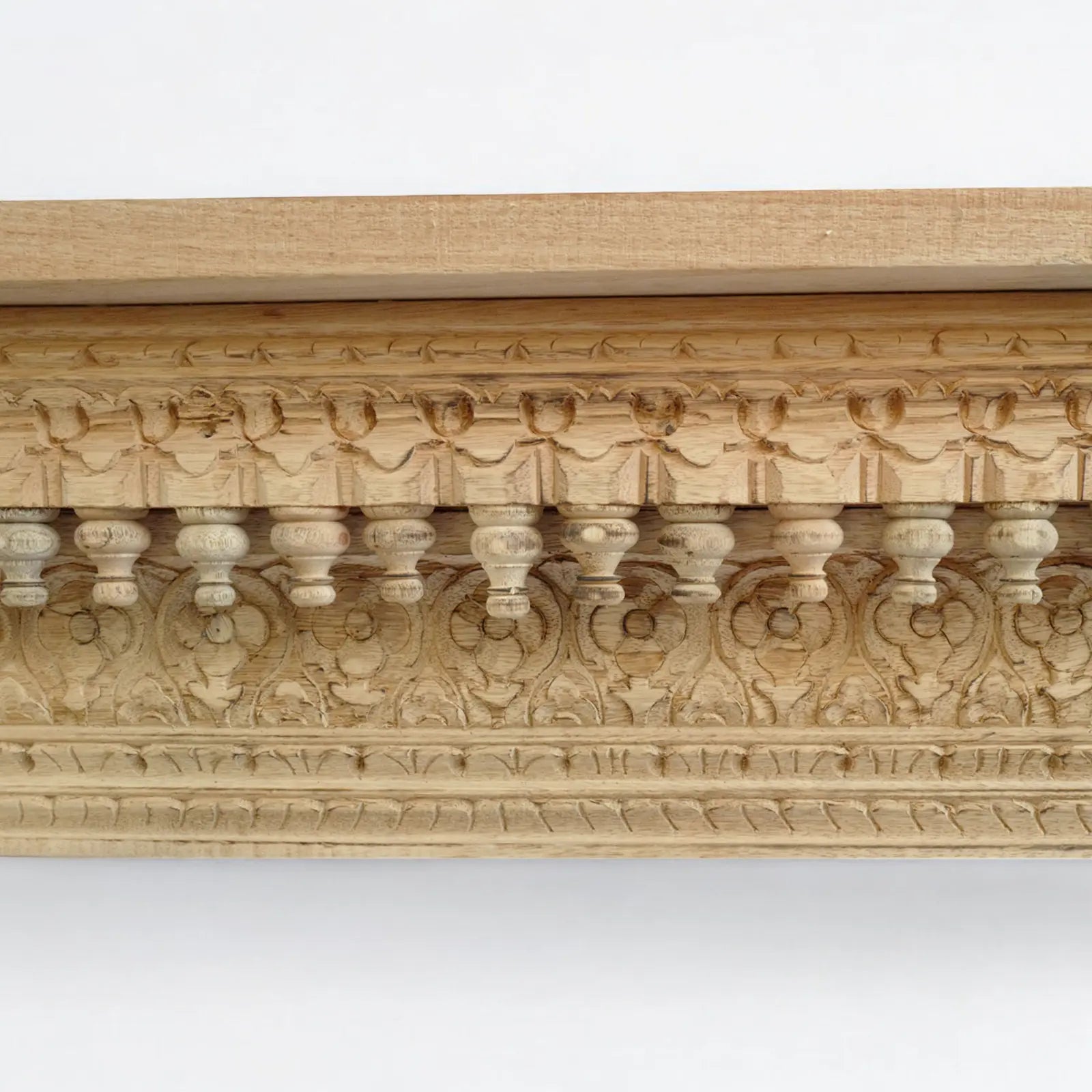 Natural Architectural Solid Wood Console Table Console Table  Architectural Carved Console jlhomedecor2021.myshopify.com