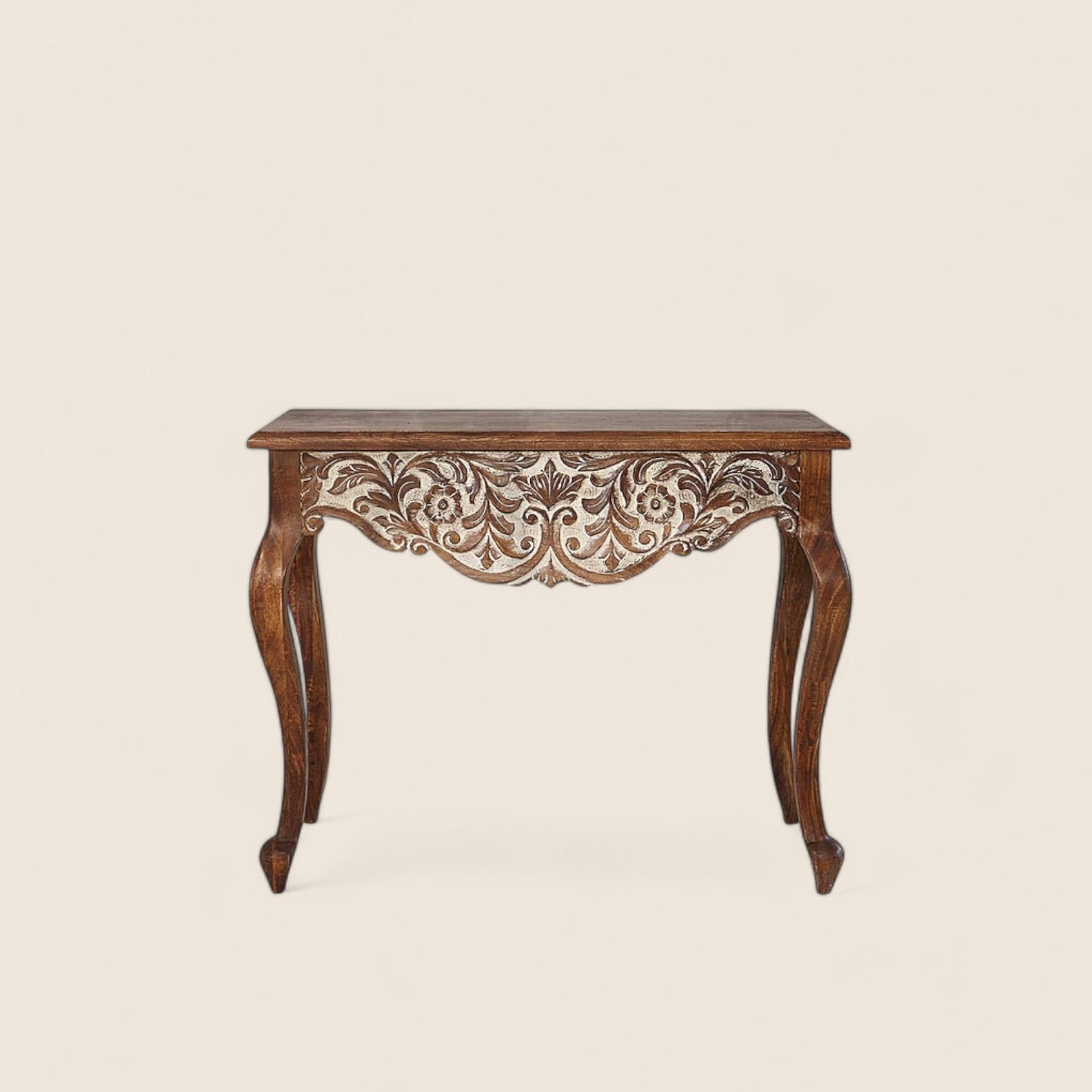 Wooden Console Table – A beautifully crafted wooden console table with a minimalist design, perfect for any living room or entryway.
