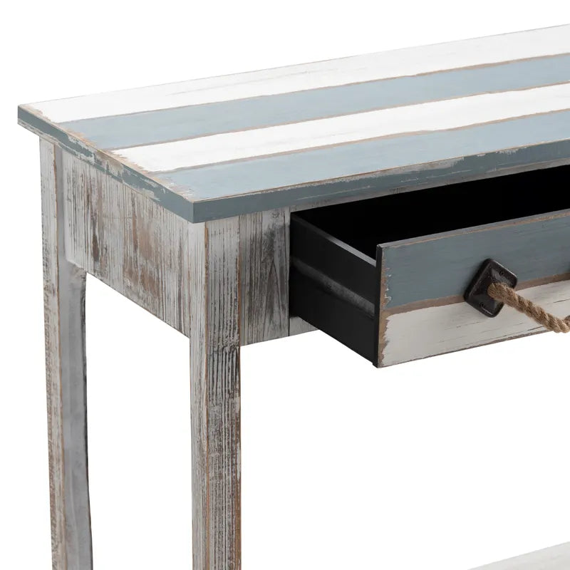  rope pull drawer console table