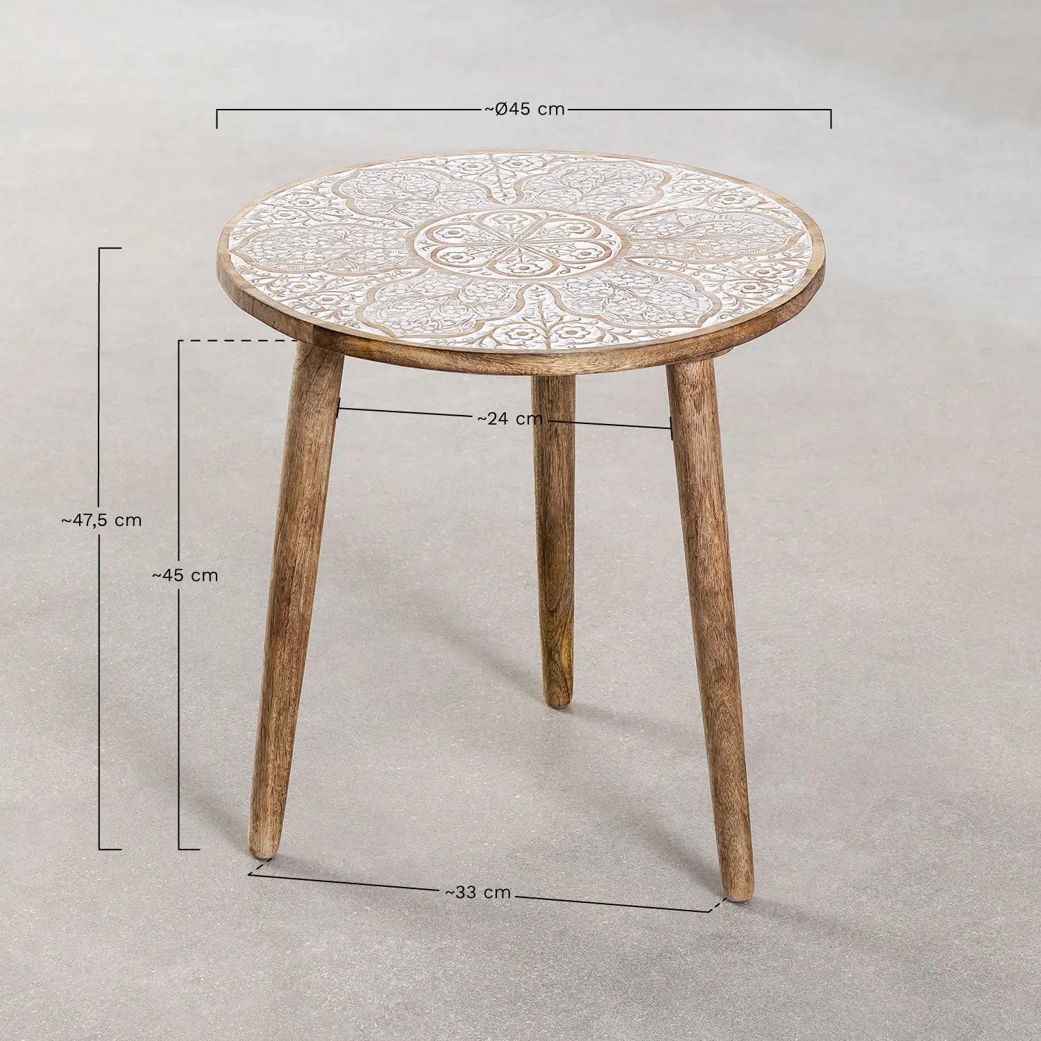 Handmade Nature's Elegance: Handcrafted Round Mango Wood Side Table - A Timeless Accent for Your Home End Table  Antique Wooden Furniture jlhomedecor2021.myshopify.com