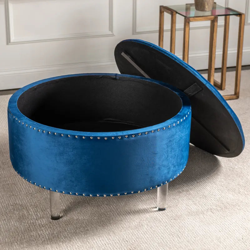 round storage stool
