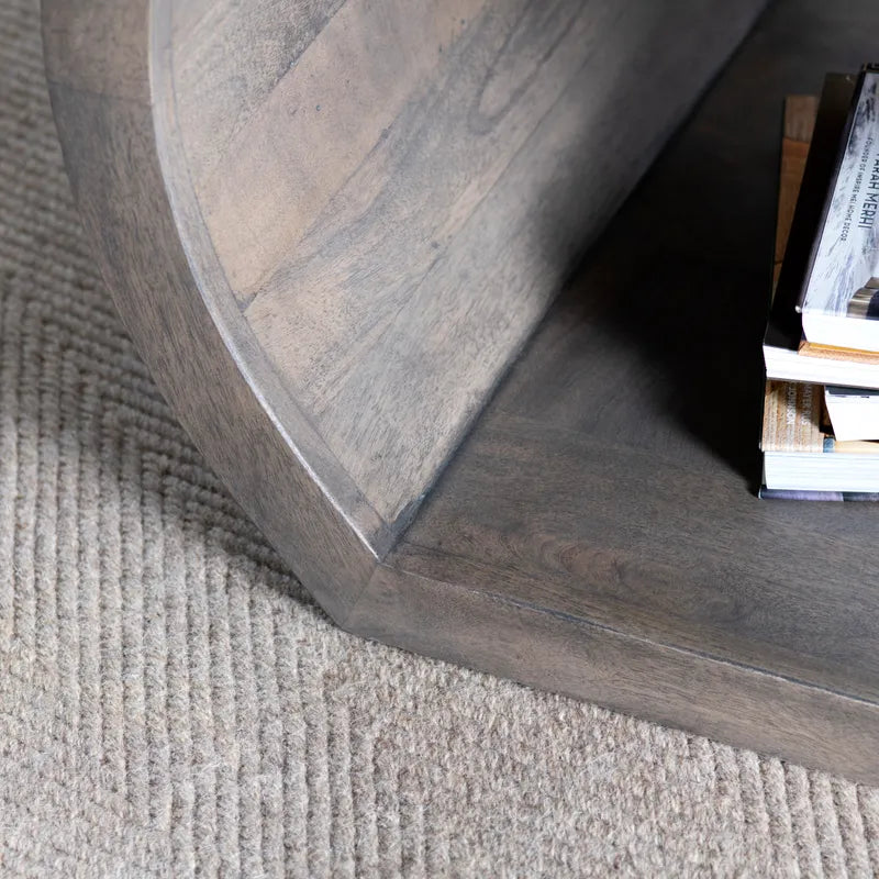 rounded edges and grey finish