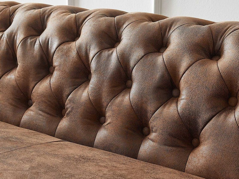 Brown Rustic Leather Two Seater Sofa|two seater sofa|2 seater sofa|sofa|leather sofa|corner sofa|modern sofa|leather sofa set,