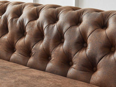Brown Rustic Leather Two Seater Sofa|two seater sofa|2 seater sofa|sofa|leather sofa|corner sofa|modern sofa|leather sofa set,