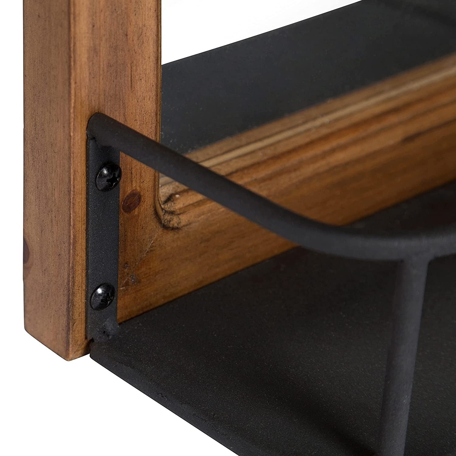 Wooden Mirror With Metal Shelf | 100x45cm - J.L.HOME DECOR