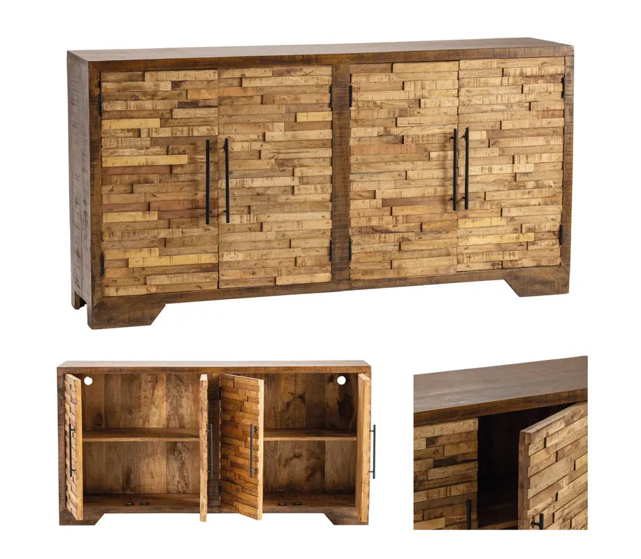 sideboard with metal handles