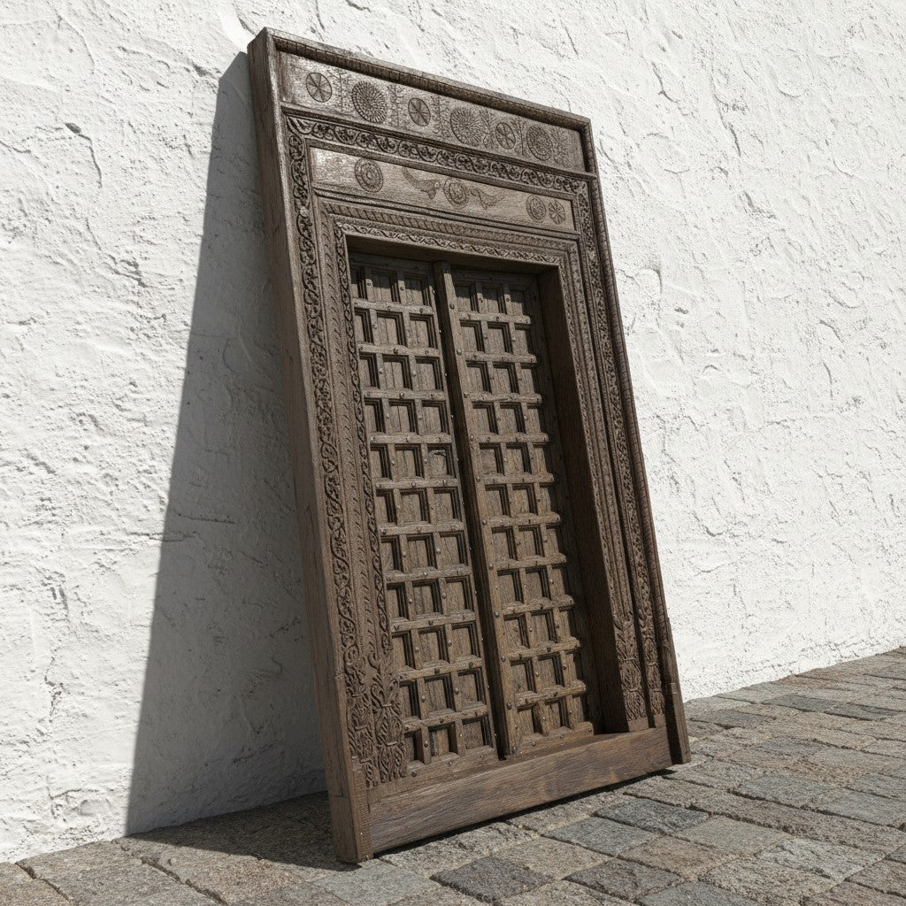 simple main old style door