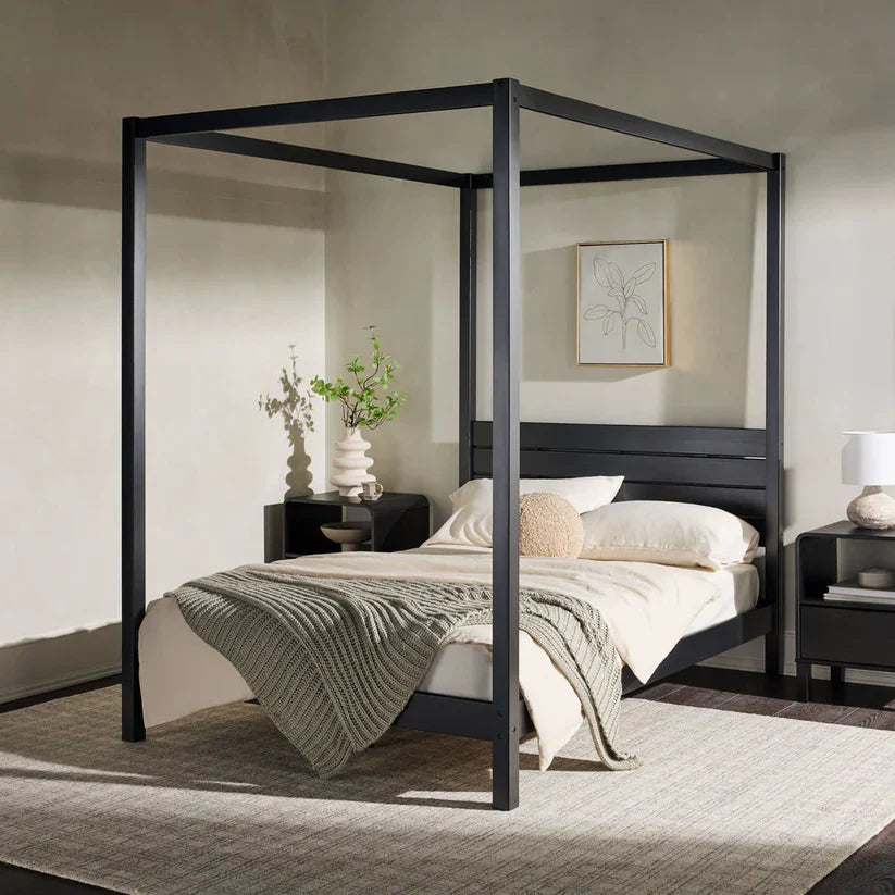 slatted headboard bed