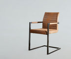 Premium dining set with upholstered chairs and a timeless table design.
