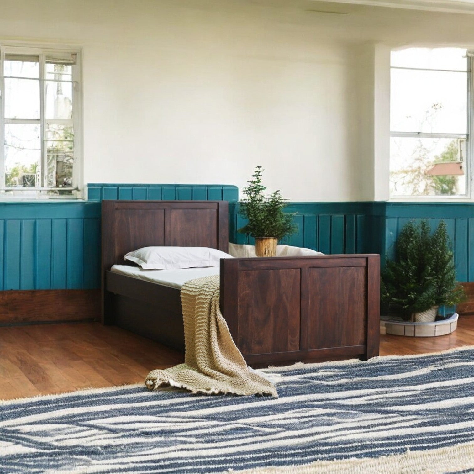 Trundle Solid wooden Bed |Trundle bed|bunk beds|adjustable beds|modern beds|bed room set|simple bed,