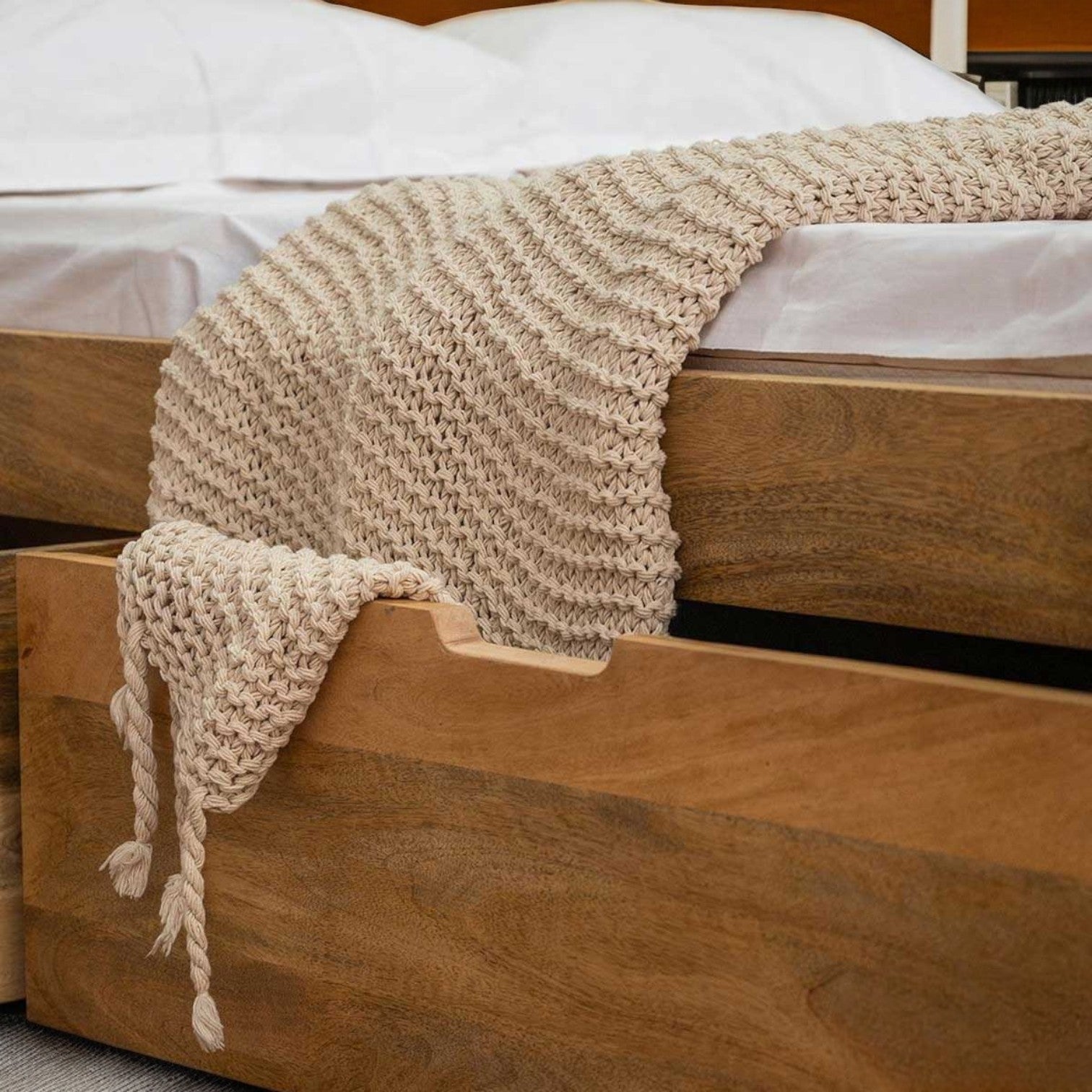 Natural Solid Wood Storage Bed|bed|storage bed|solid wood bed|wooden bed|king size bed|queen size bed|double bed|king bed|modern beds,