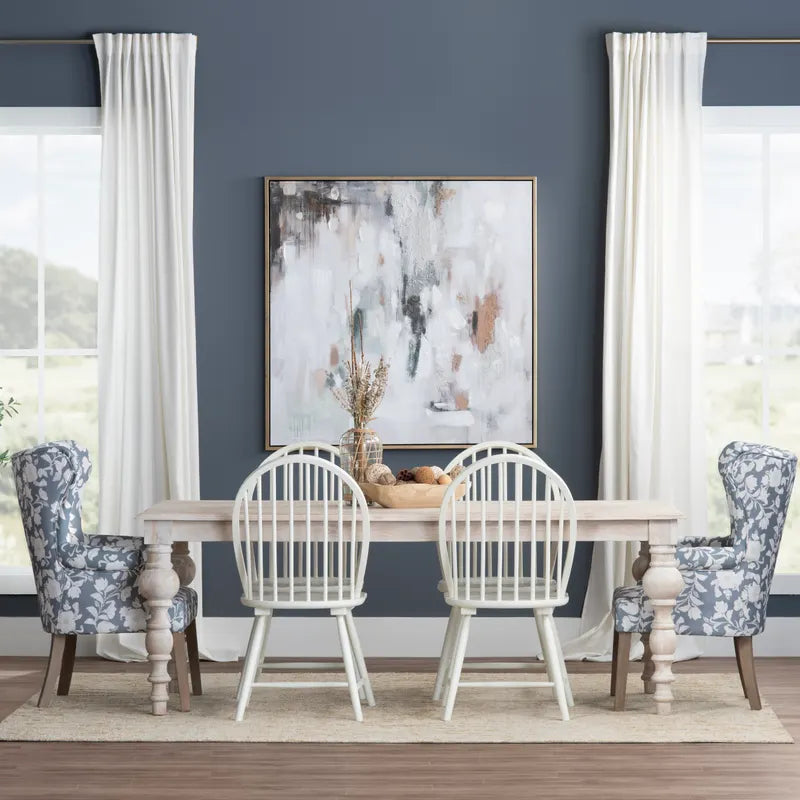 spindle legs mango wood table,