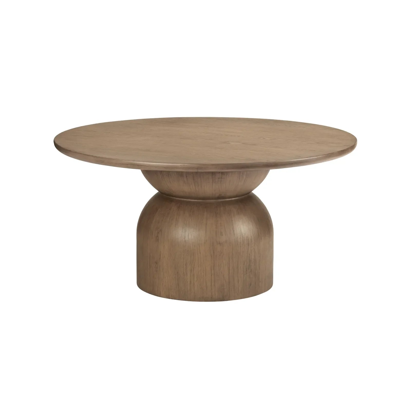 stained medium brown dining table