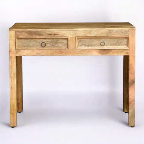 Two Drawer Carving Solid Wood Study Table