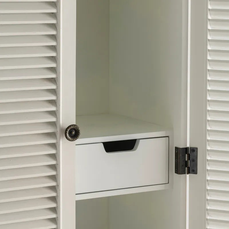  tall white storage cabinet