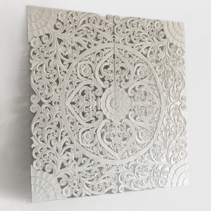 Square Wood Wall Panel - 5 Finish Options | Premium Mango Wood
