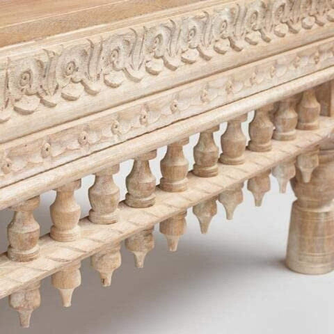 Hand Carved Solid Wood Daybed