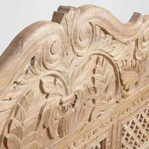 Hand Carved Solid Wood Daybed