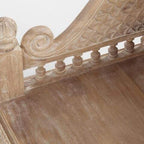 Hand Carved Solid Wood Daybed
