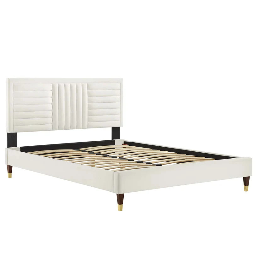 tufted headboard bed