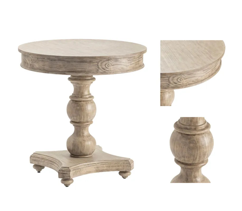  turned wood post table